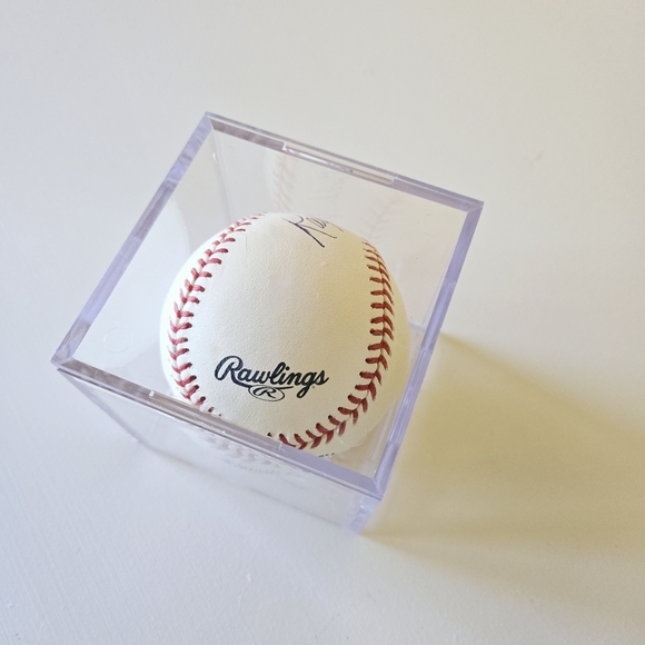 Ralph Branca MLB Los Angles Dodgers W/ Case Rawlings Autographed Signed Baseball - Picture 10 of 10